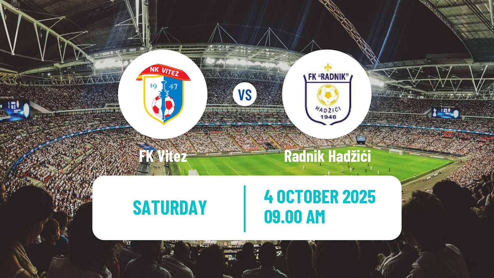 Football Bosnian Prva Liga FBiH Vitez - Radnik Hadžići