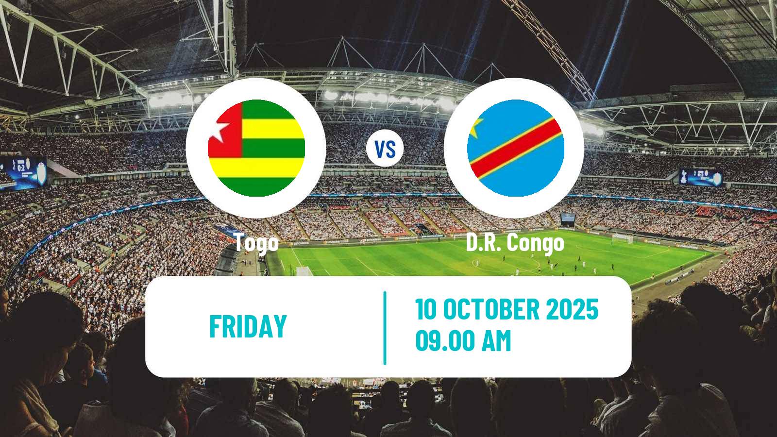 Football FIFA World Cup Togo - D.R. Congo