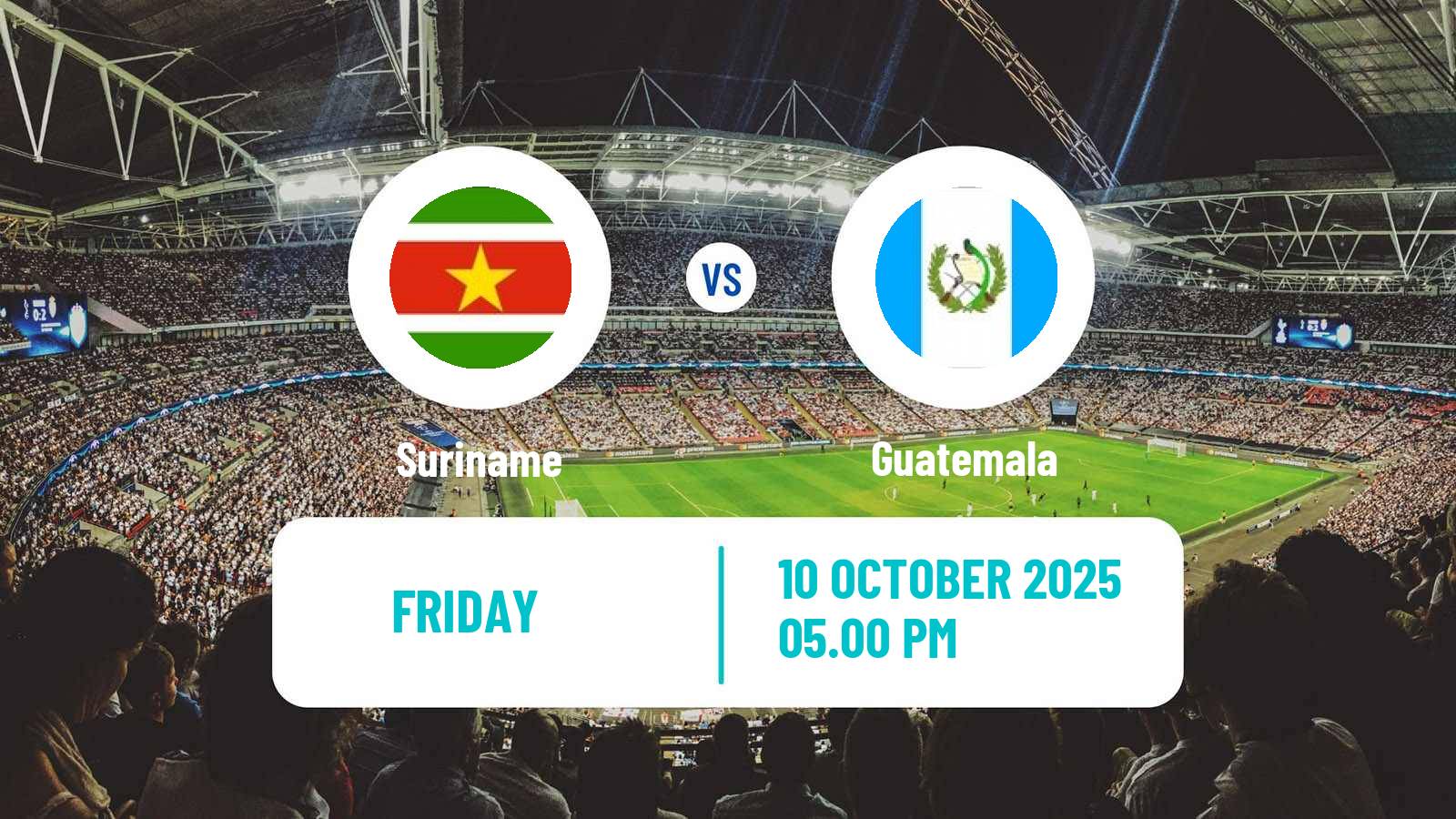Football FIFA World Cup Suriname - Guatemala