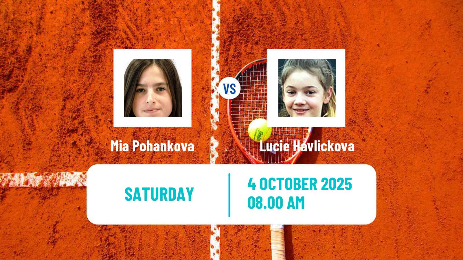 Tennis ITF W75 Bratislava Women Mia Pohankova - Lucie Havlickova