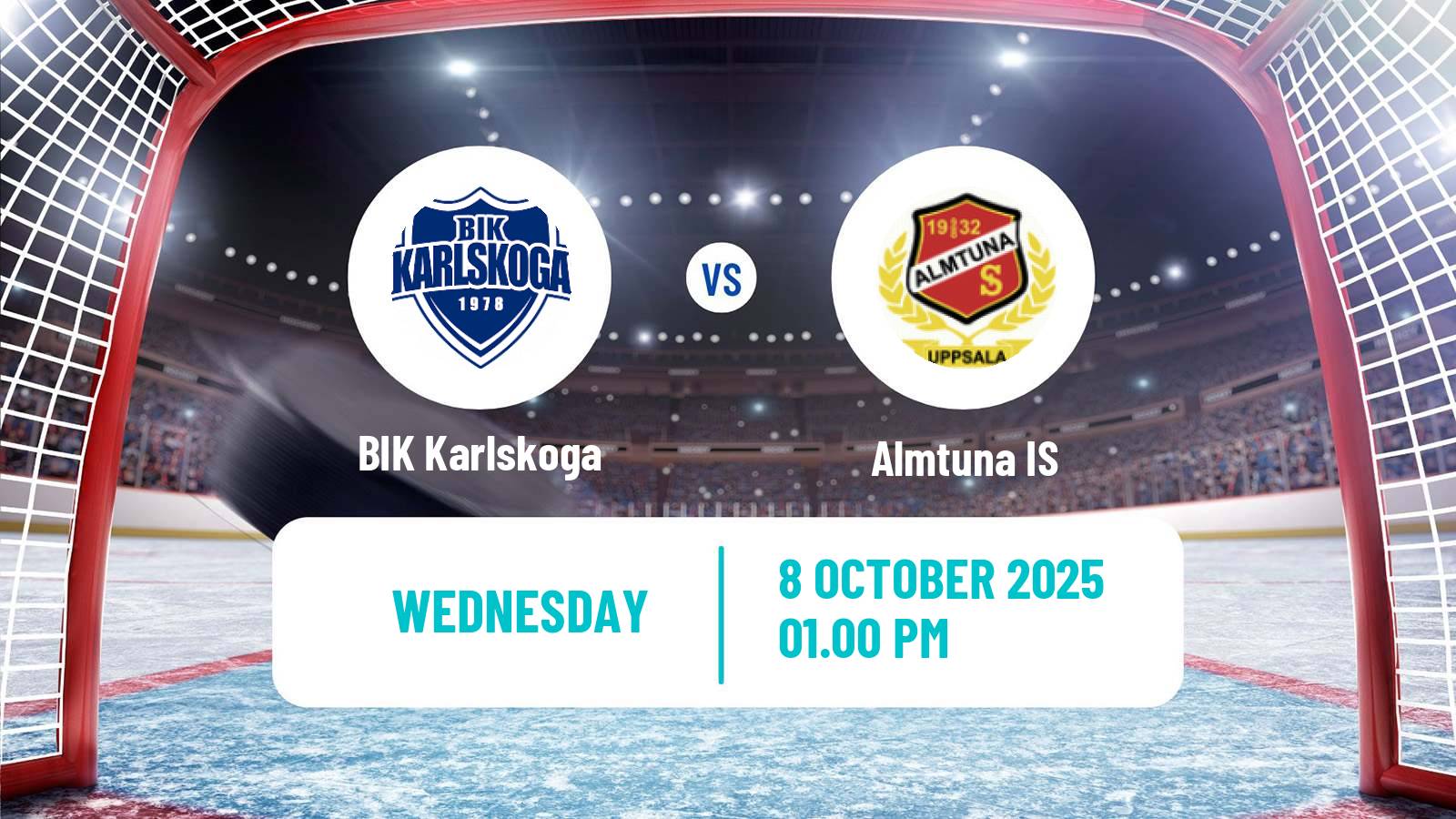 Hockey Swedish Hockey Allsvenskan BIK Karlskoga - Almtuna IS