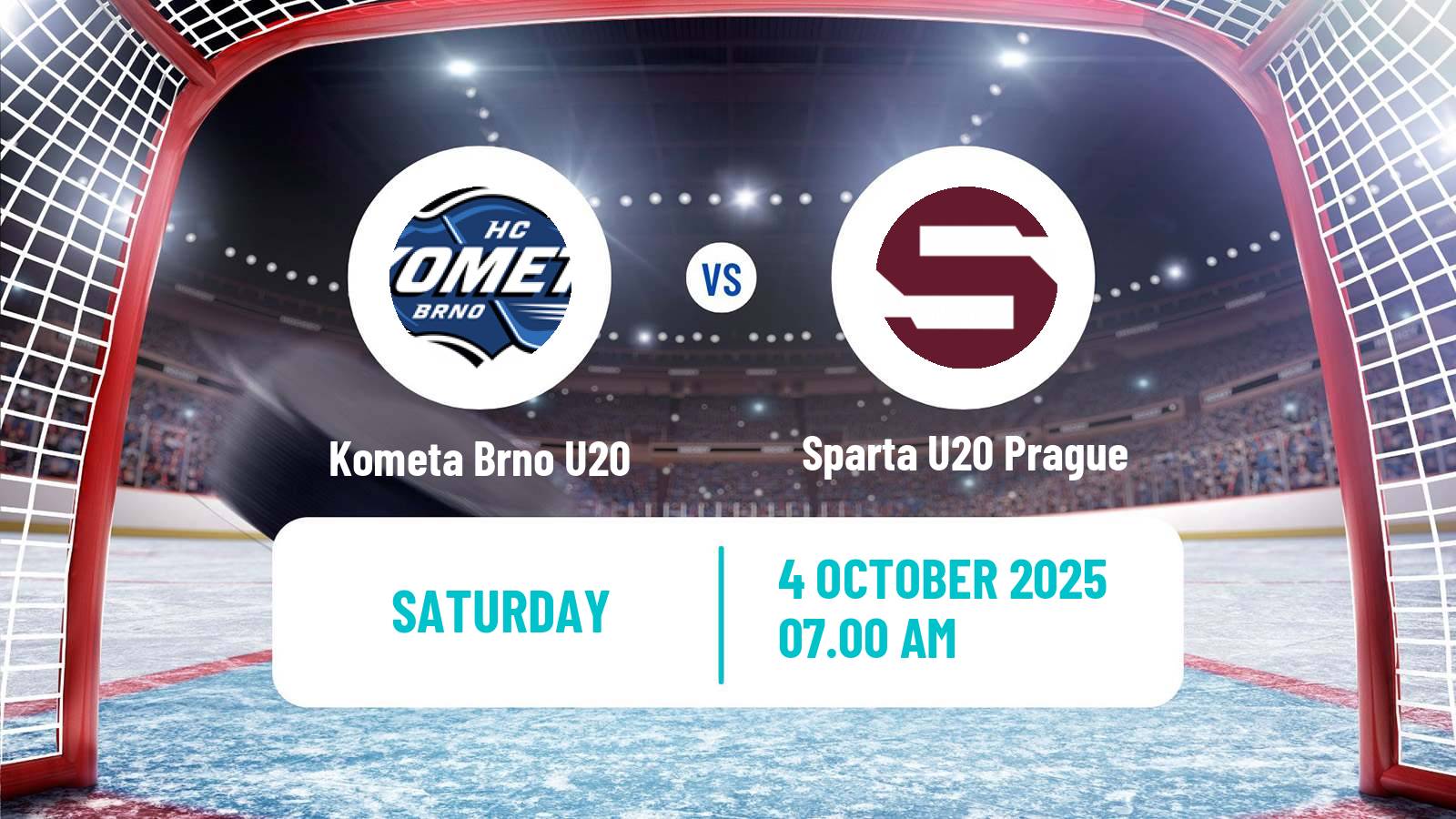 Hockey Czech ELJ Kometa Brno U20 - Sparta U20 Prague