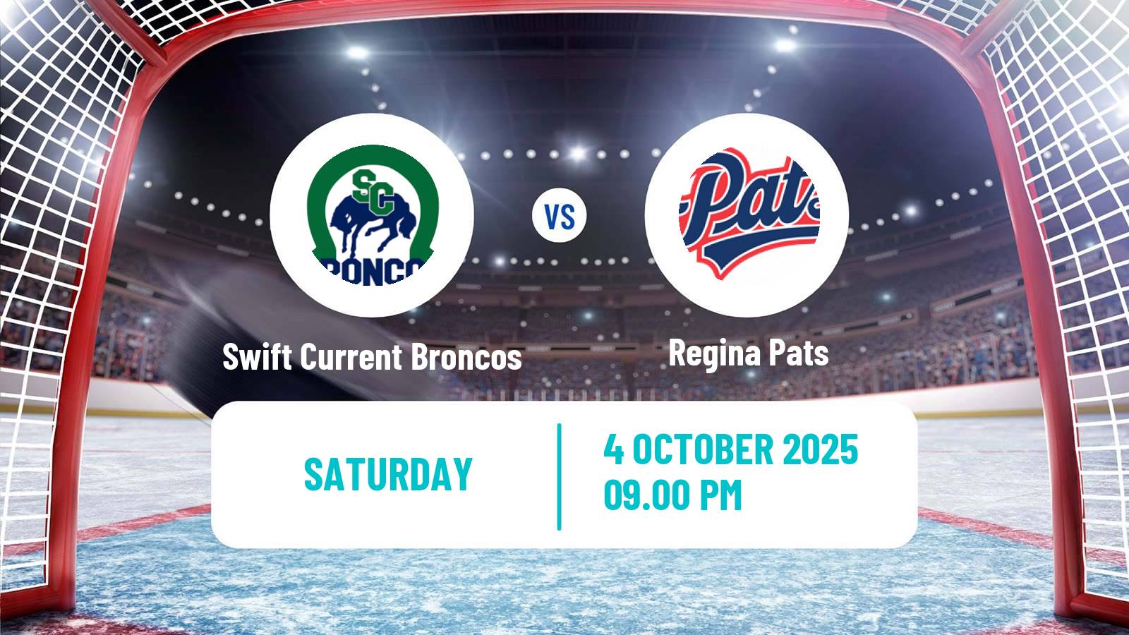 Hockey WHL Swift Current Broncos - Regina Pats