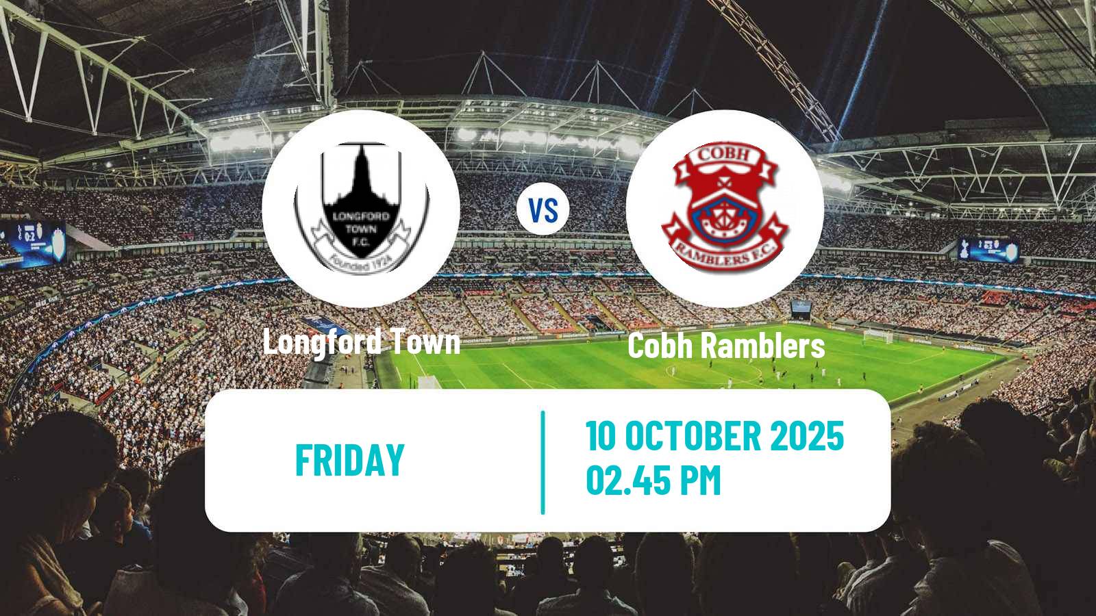 Football Irish Division 1 Longford Town - Cobh Ramblers