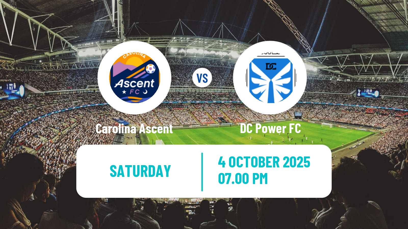 Football USL Super League Women Carolina Ascent - DC Power