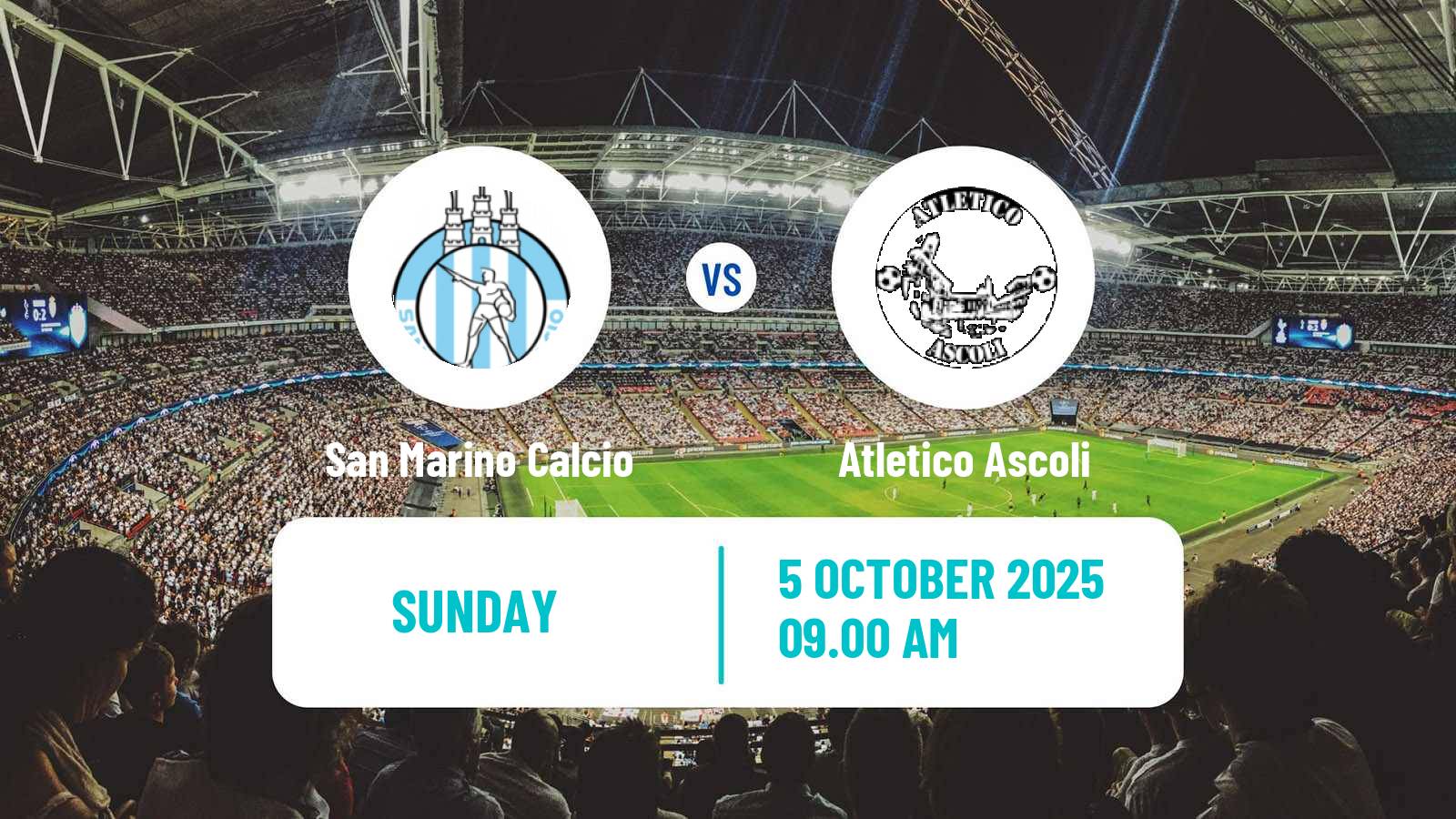 Football Italian Serie D - Group F San Marino Calcio - Atletico Ascoli
