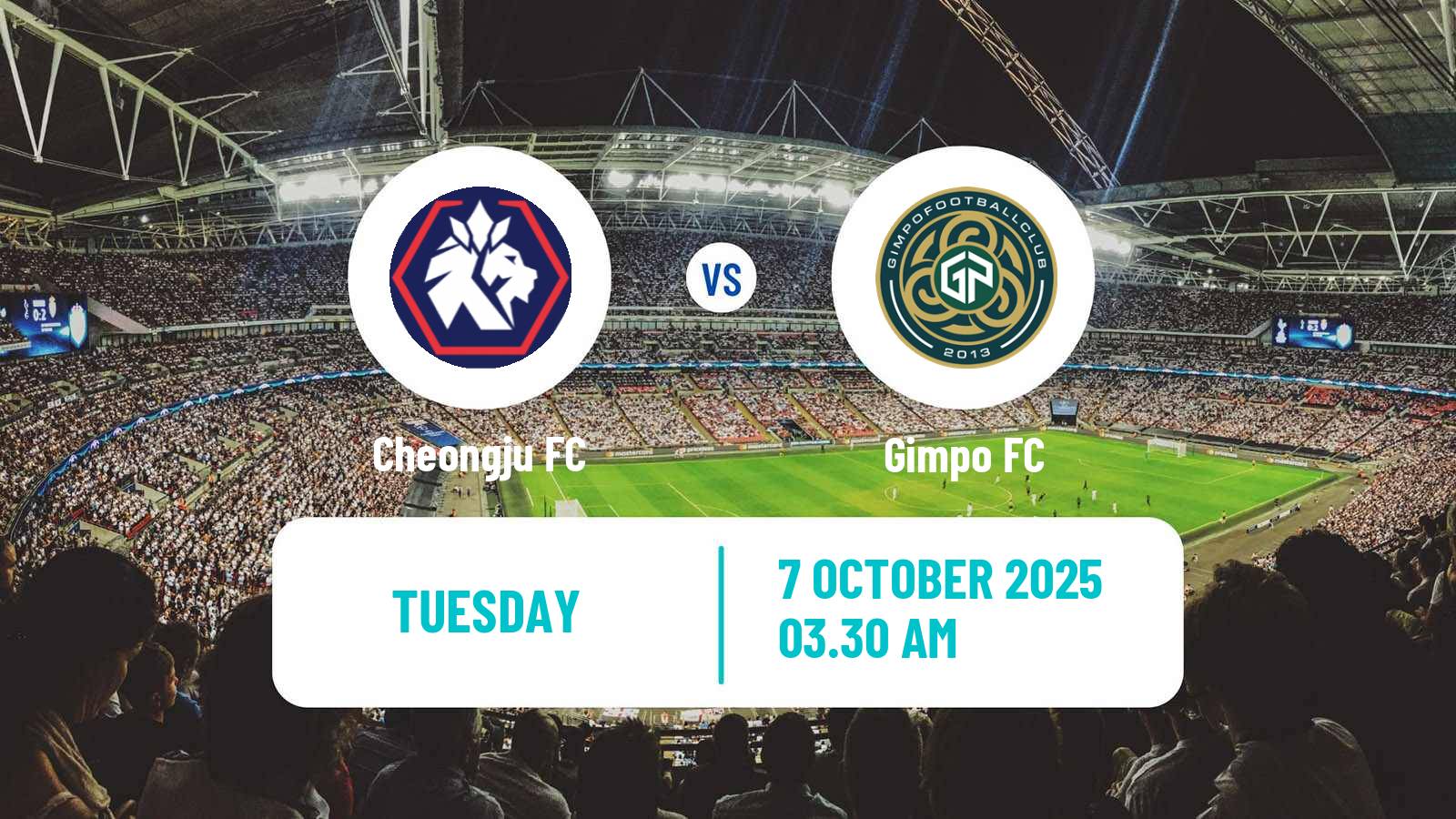 Football South Korean K-League 2 Cheongju - Gimpo