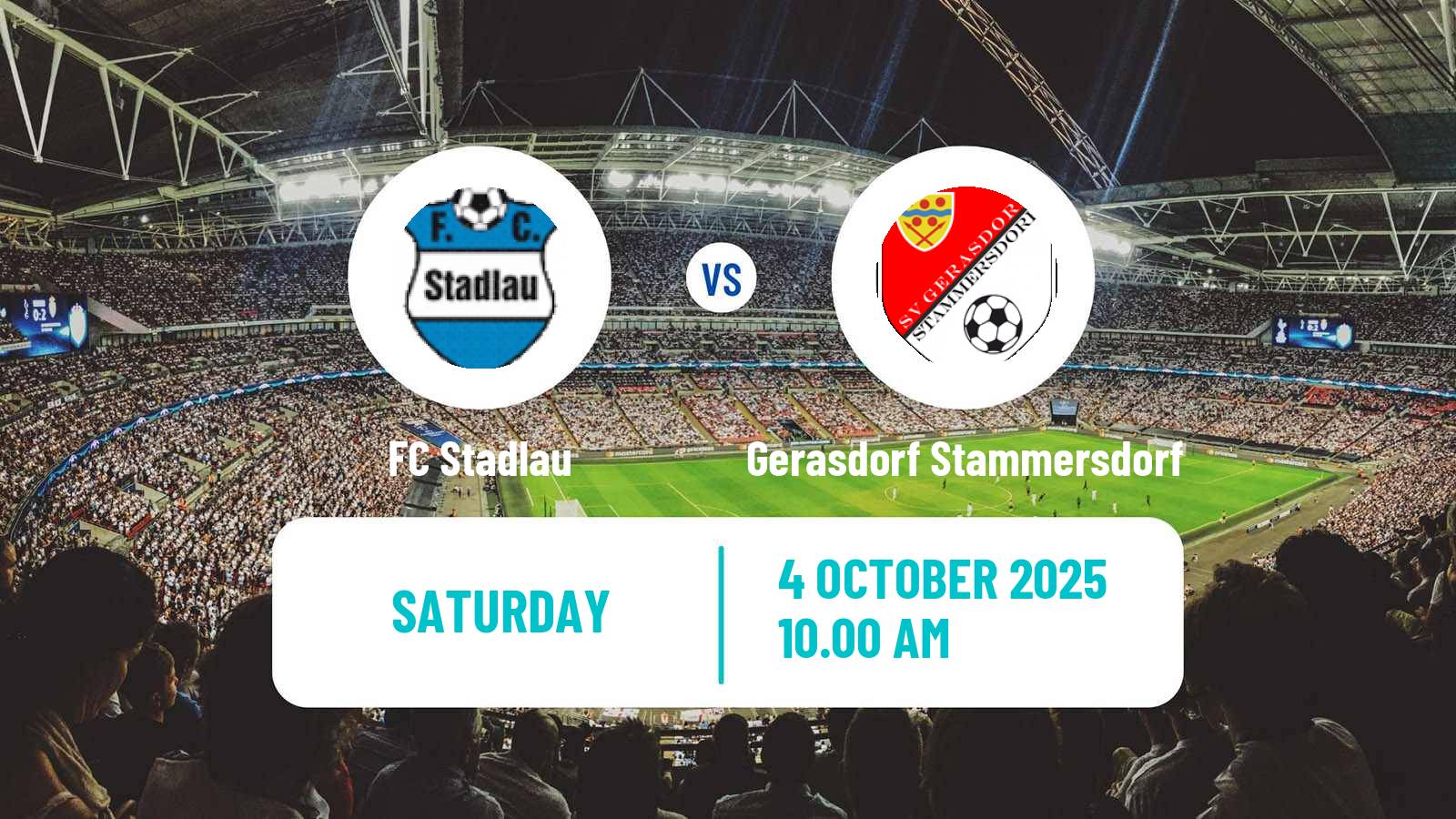 Football Austrian Landesliga Wien Stadlau - Gerasdorf Stammersdorf