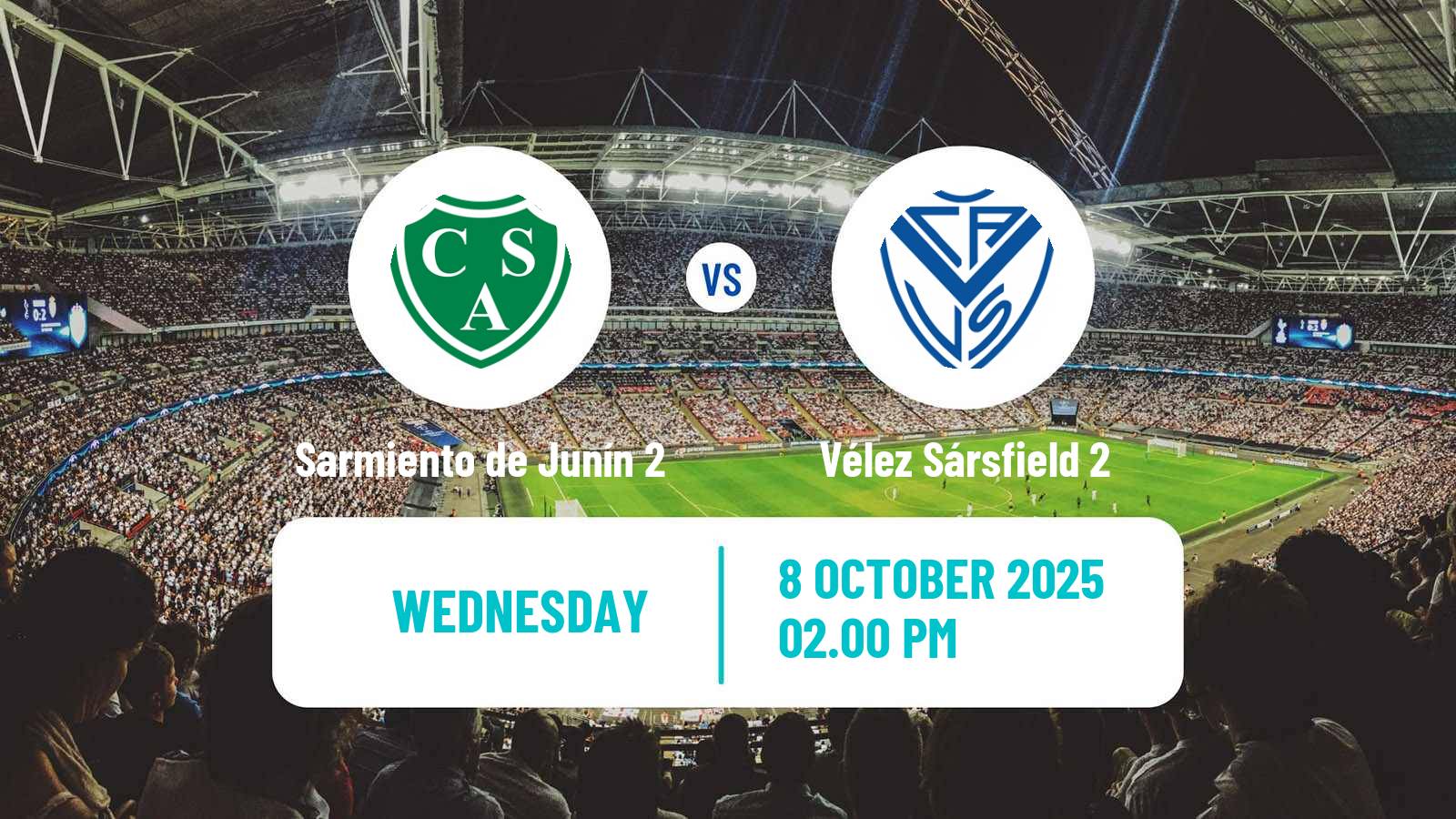 Football Argentinian Reserve League Sarmiento de Junín 2 - Vélez Sársfield 2