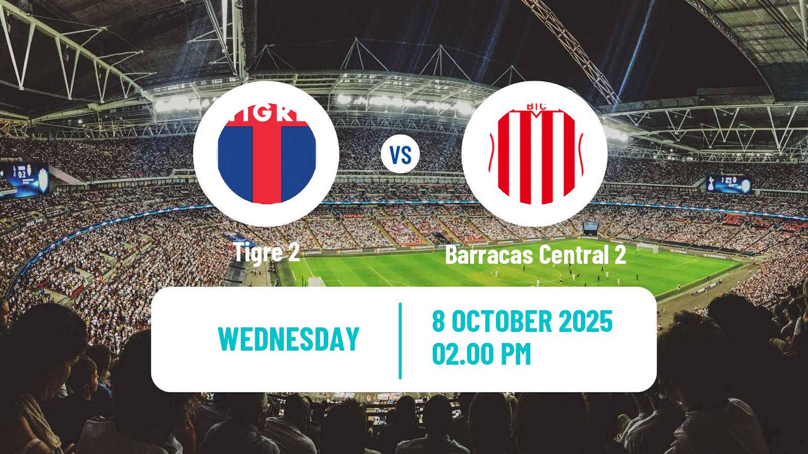 Football Argentinian Reserve League Tigre 2 - Barracas Central 2