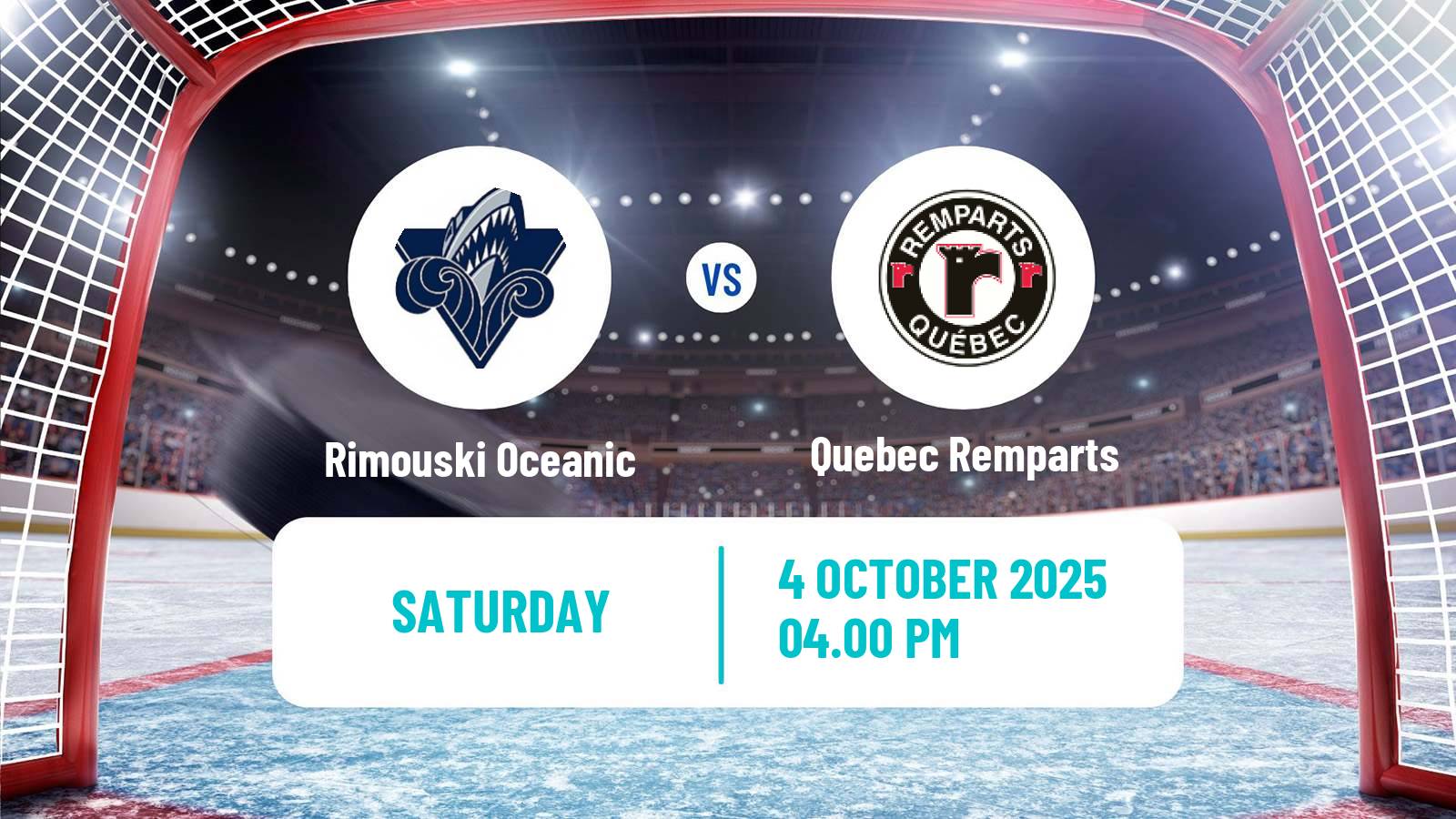 Hockey QMJHL Rimouski Oceanic - Quebec Remparts