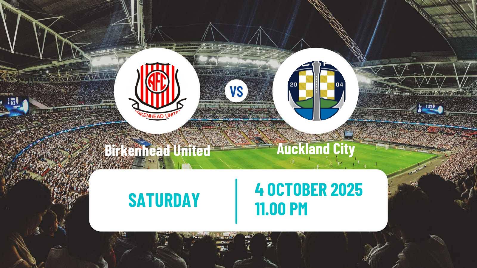 Football New Zealand National League Birkenhead United - Auckland City