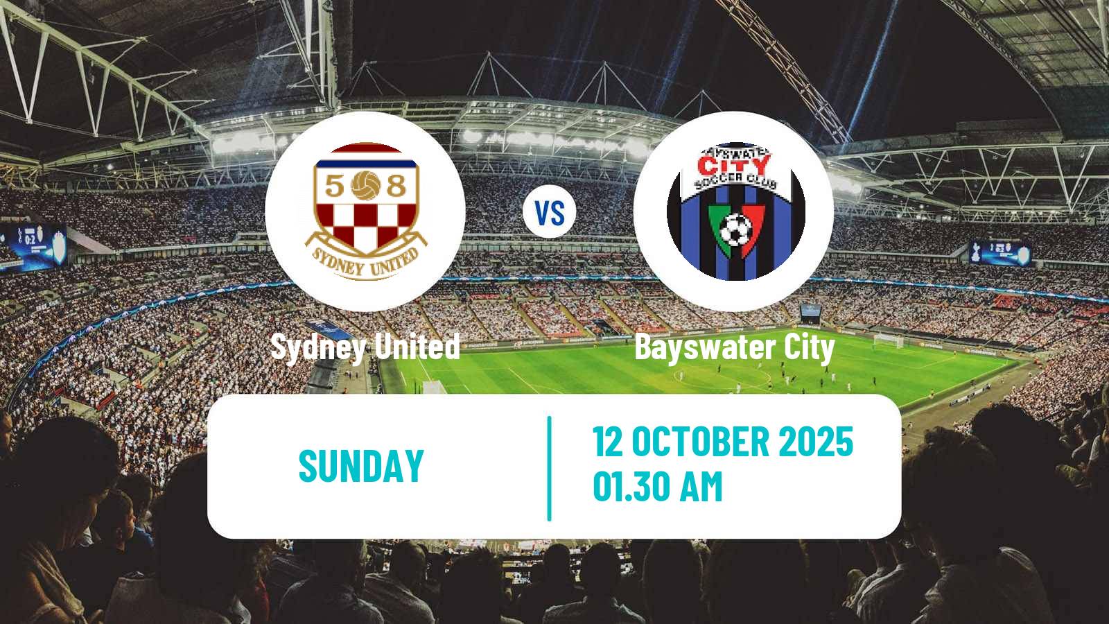 Soccer Australian Championship Sydney United - Bayswater City