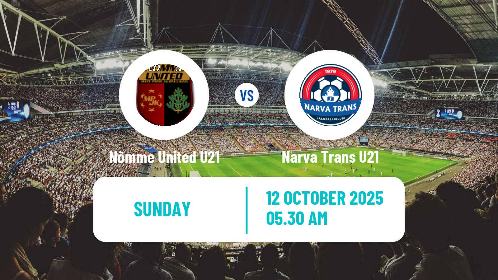 Football Estonian Esiliiga B Nõmme United U21 - Narva Trans U21