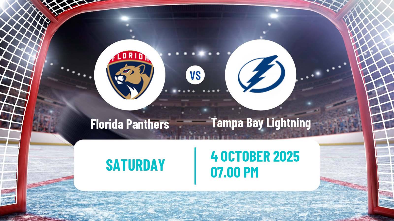 Hockey NHL Florida Panthers - Tampa Bay Lightning