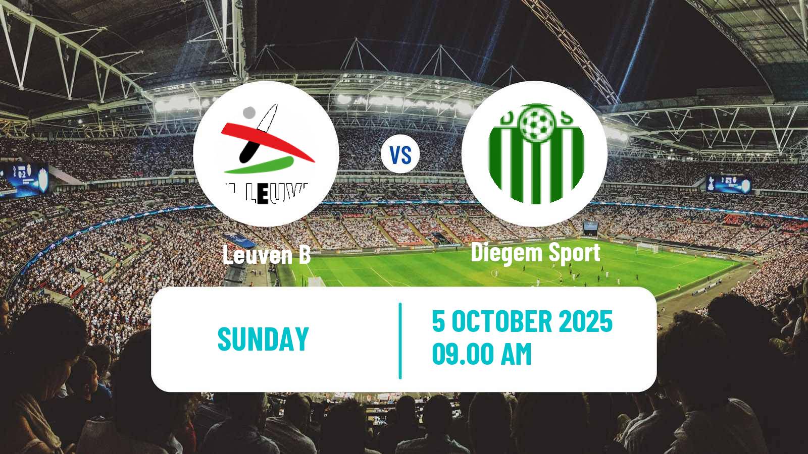 Football Belgian National Division 1 VV Leuven B - Diegem Sport