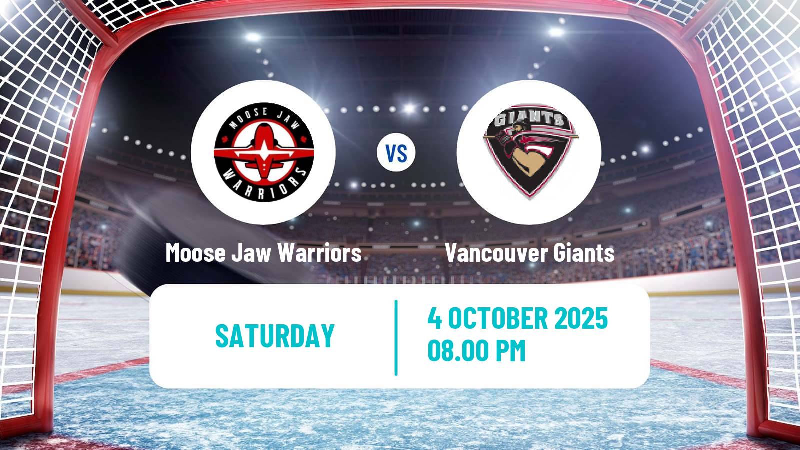 Hockey WHL Moose Jaw Warriors - Vancouver Giants