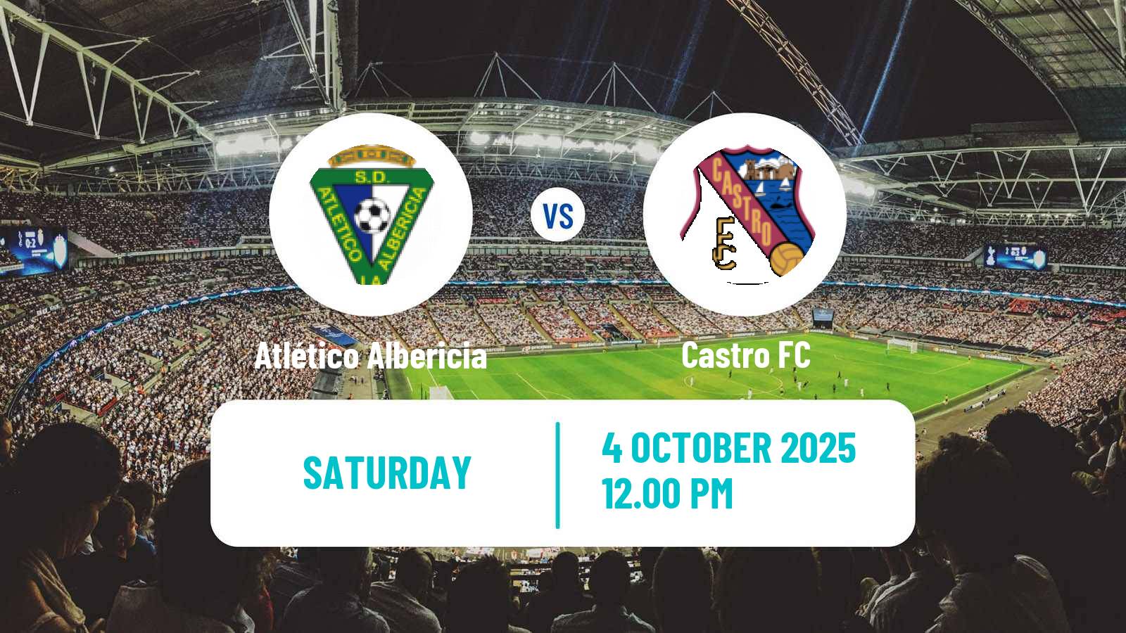 Football Spanish Tercera RFEF - Group 3 Atlético Albericia - Castro