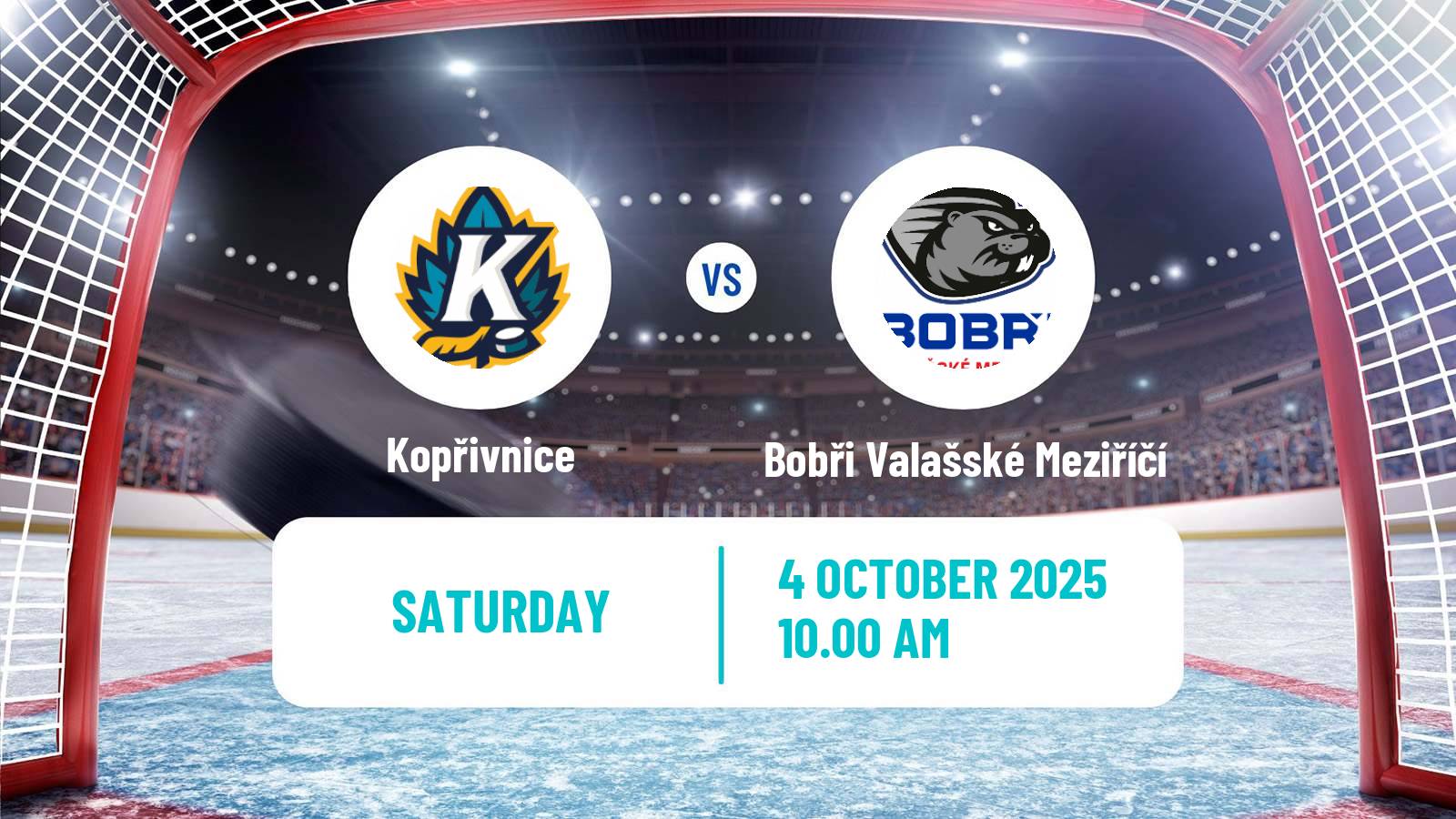 Hockey Czech 2 Liga Hockey East Kopřivnice - Bobři Valašské Meziříčí