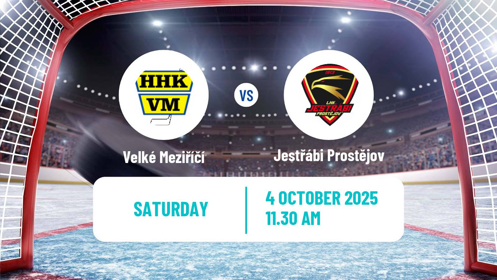 Hockey Czech 2 Liga Hockey East Velké Meziříčí - Jestřábi Prostějov