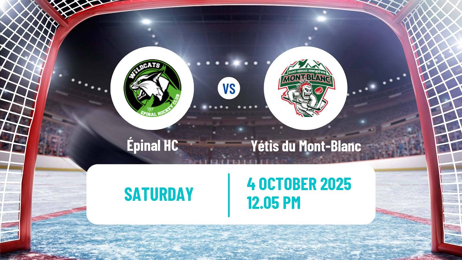 Hockey French D1 Ice Hockey Épinal - Yétis du Mont-Blanc