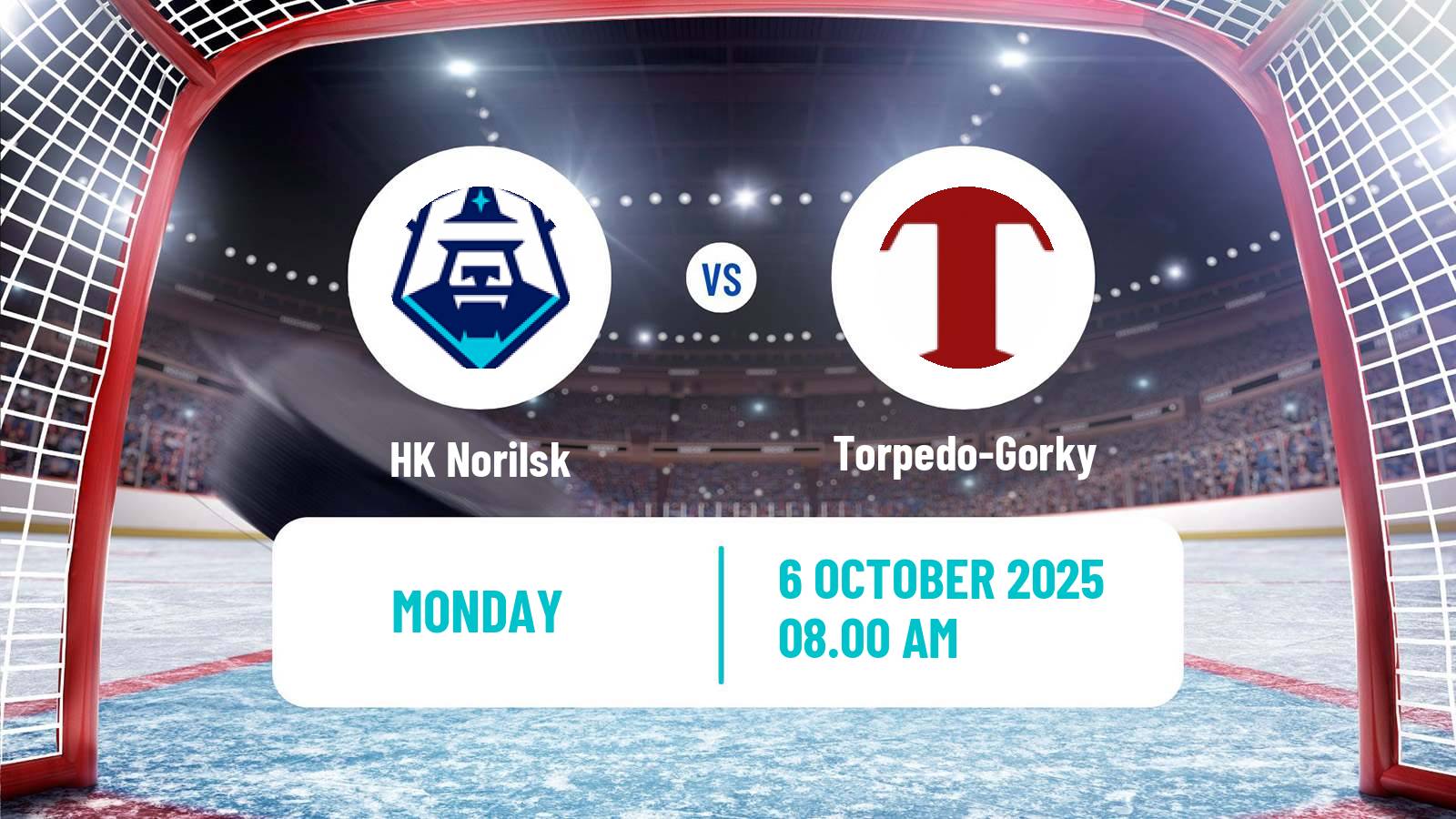 Hockey VHL Norilsk - Torpedo-Gorky