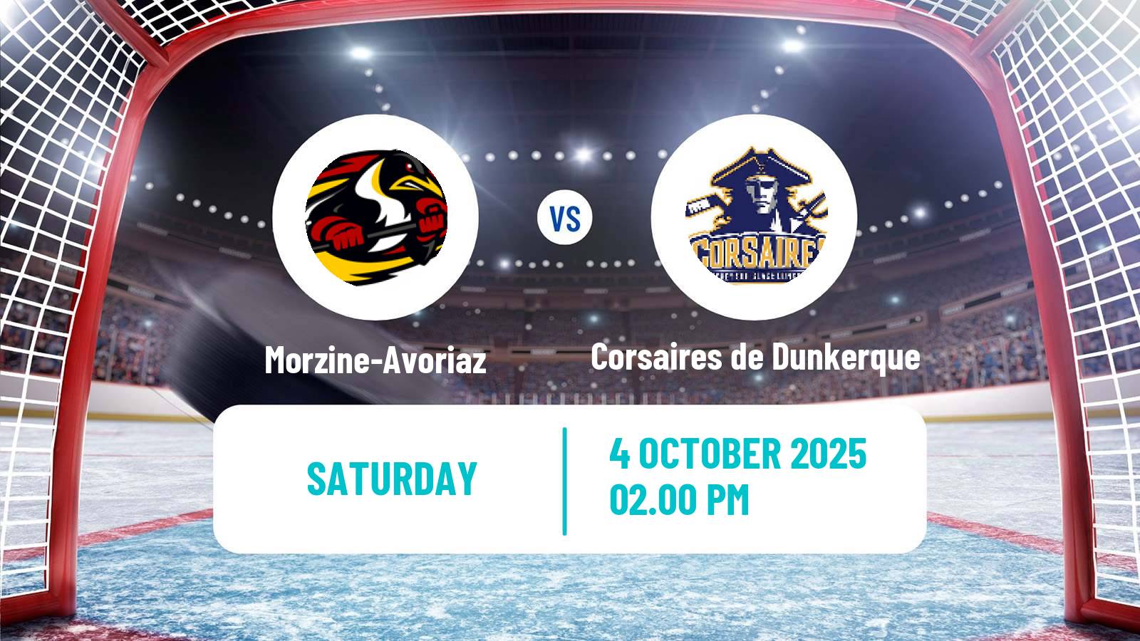 Hockey French D1 Ice Hockey Morzine-Avoriaz - Corsaires de Dunkerque