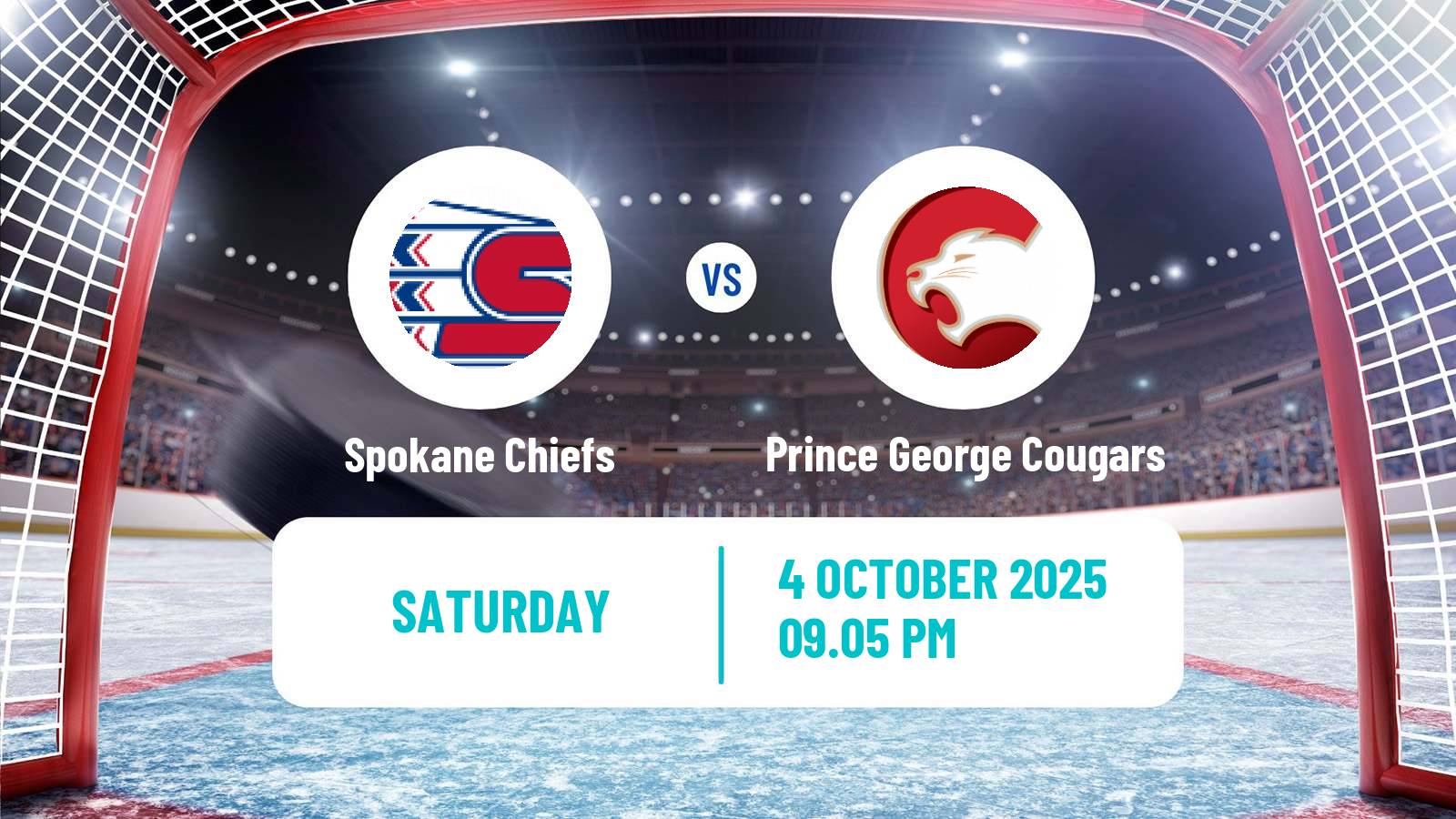 Hockey WHL Spokane Chiefs - Prince George Cougars