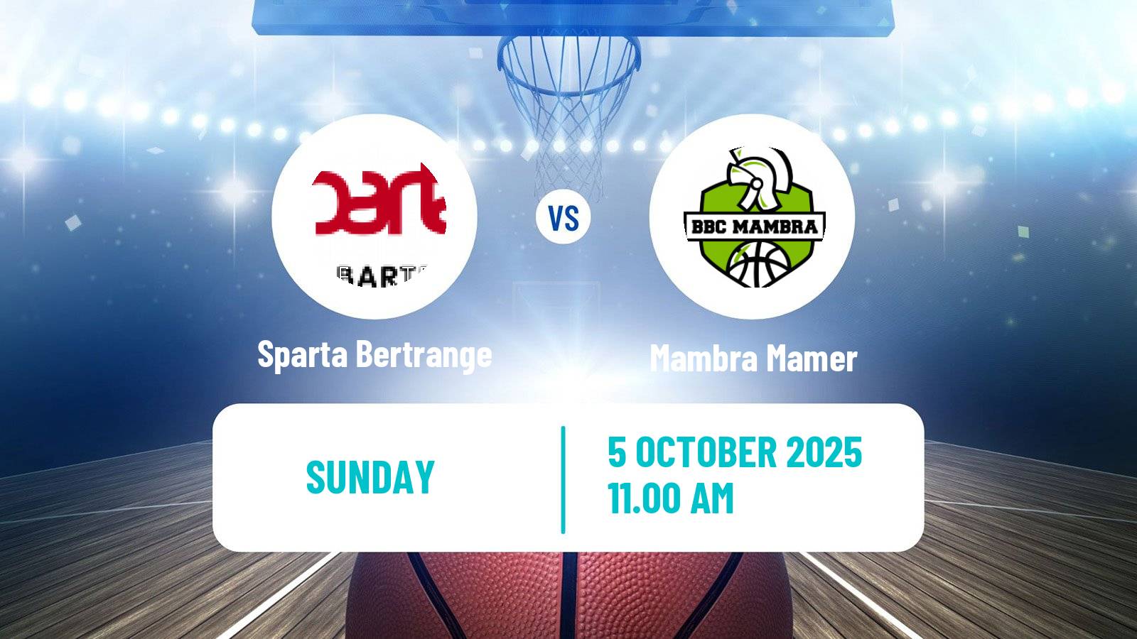 Basketball Luxembourg LBBL Basketball Sparta Bertrange - Mambra Mamer