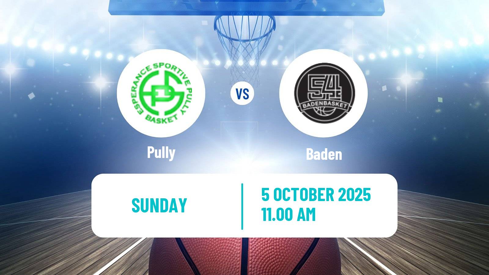 Basketball Swiss SB League Basketball Women Pully - Baden