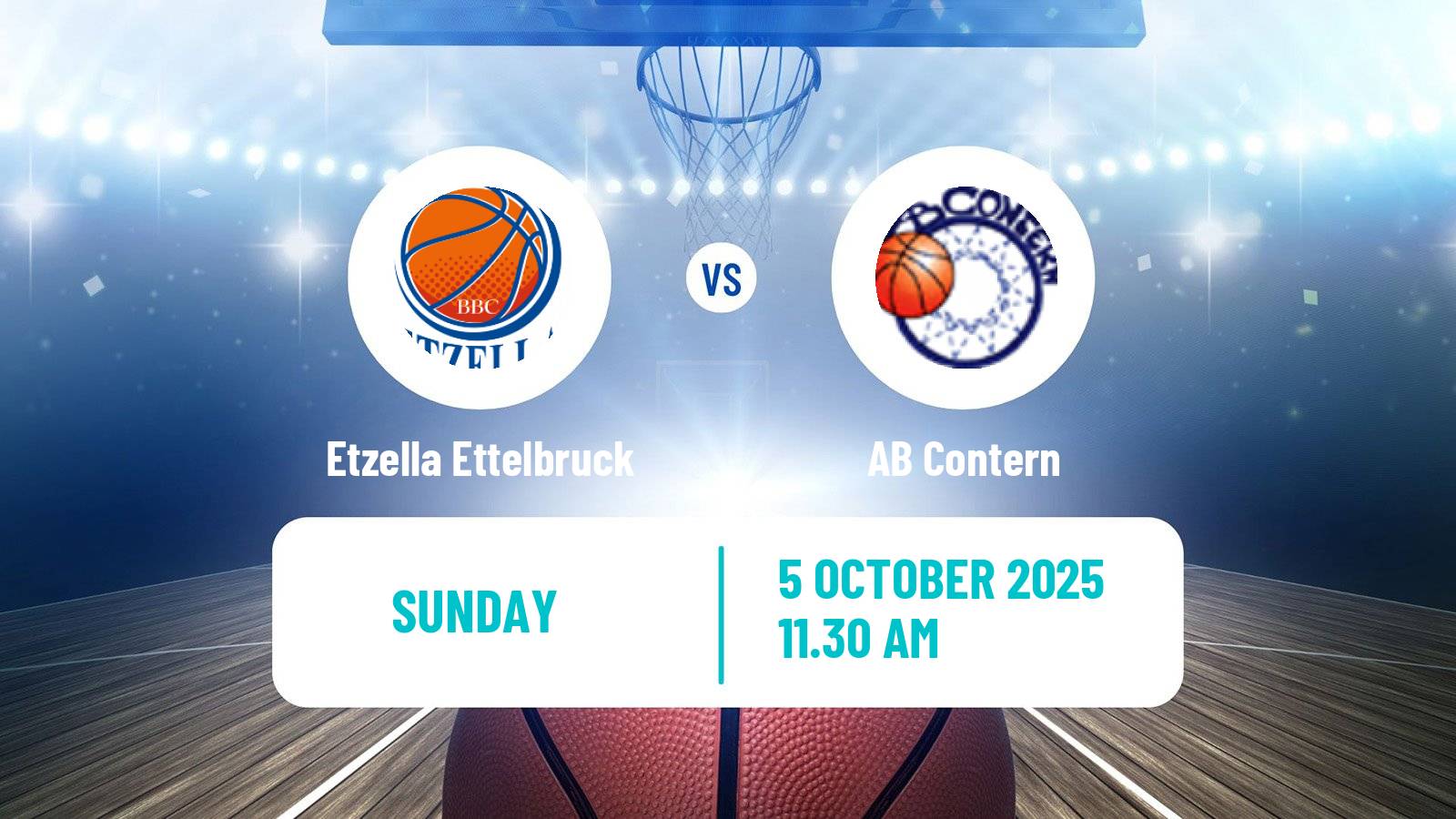 Basketball Luxembourg LBBL Basketball Etzella Ettelbruck - Contern