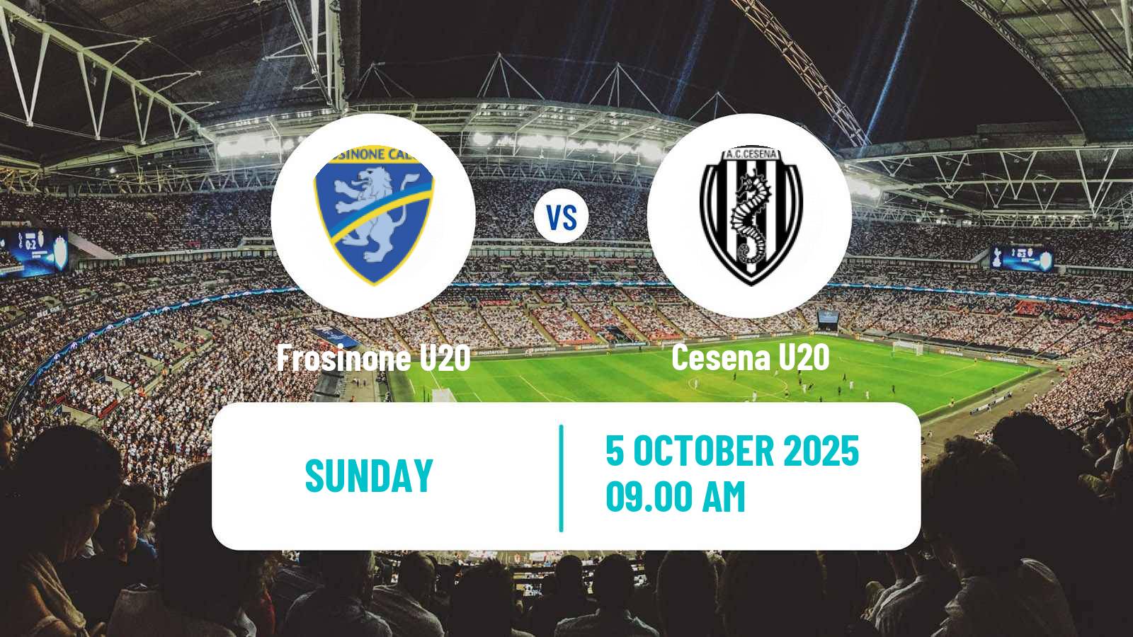 Football Italian Primavera 1 Frosinone U20 - Cesena U20