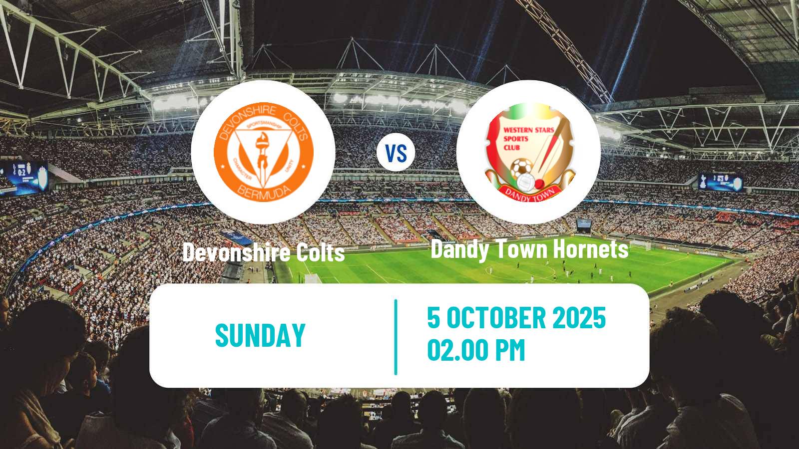 Football Bermudian Premier Division Devonshire Colts - Dandy Town Hornets