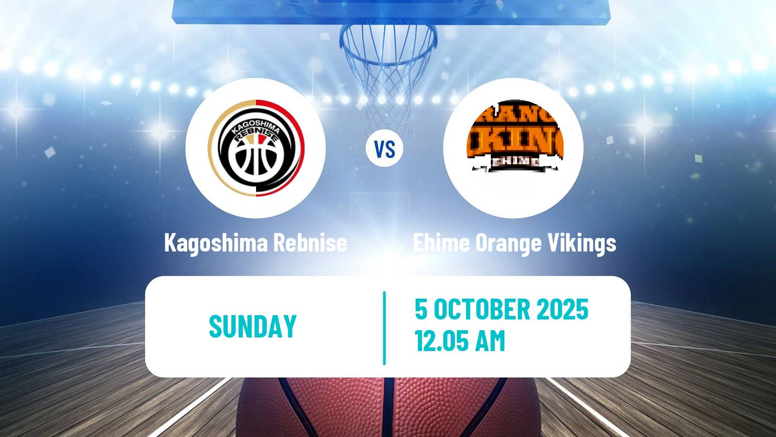 Basketball Japan B2 League Basketball Kagoshima Rebnise - Ehime Orange Vikings