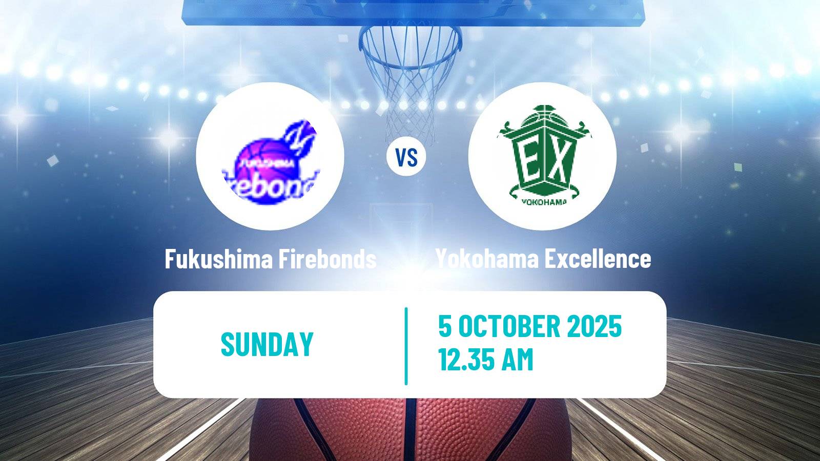 Basketball Japan B2 League Basketball Fukushima Firebonds - Yokohama Excellence