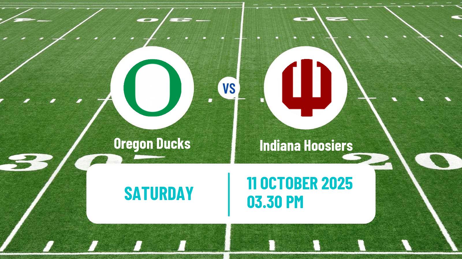 American football NCAA College Football Oregon Ducks - Indiana Hoosiers