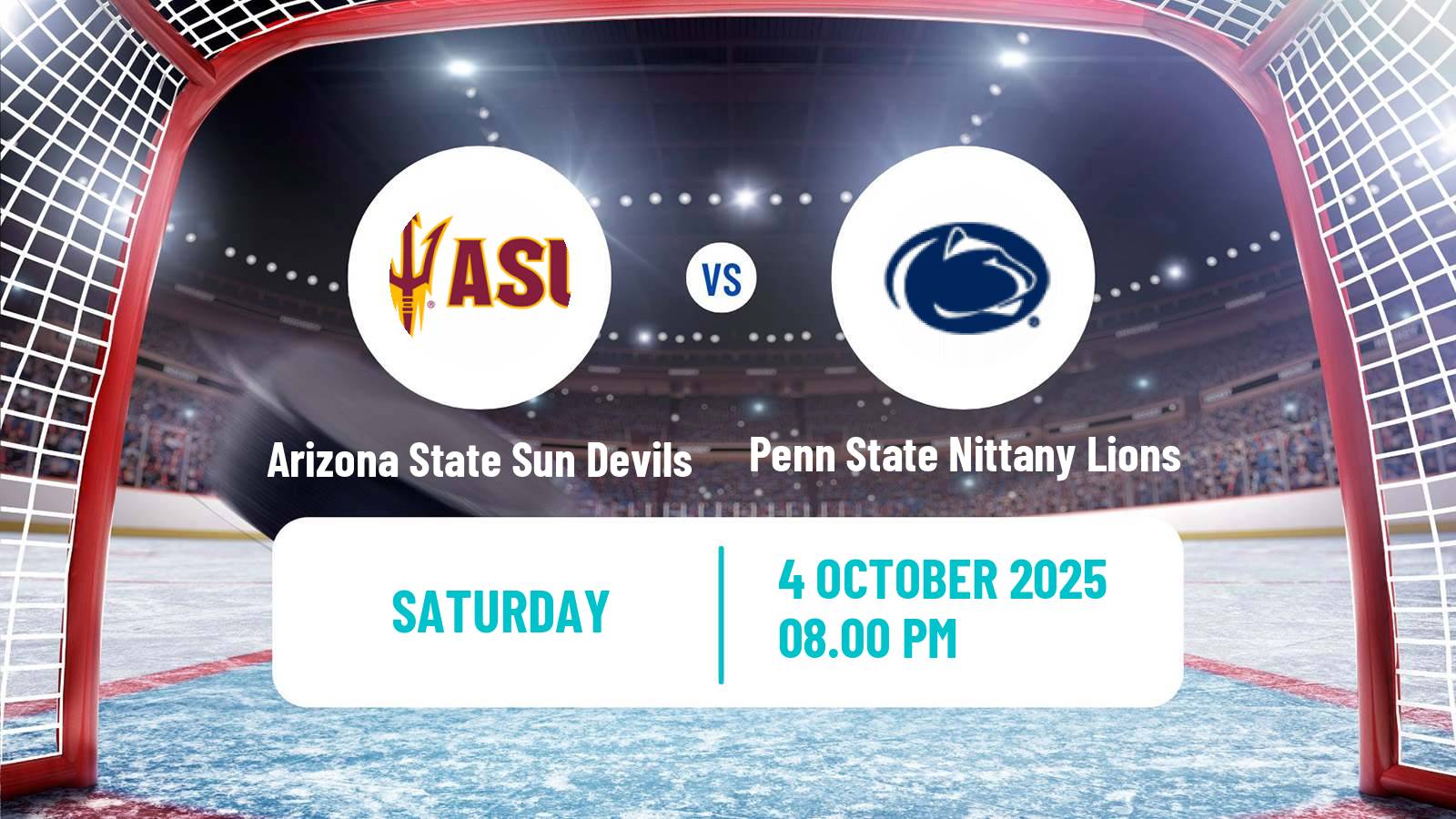 Hockey NCAA Hockey Arizona State Sun Devils - Penn State Nittany Lions