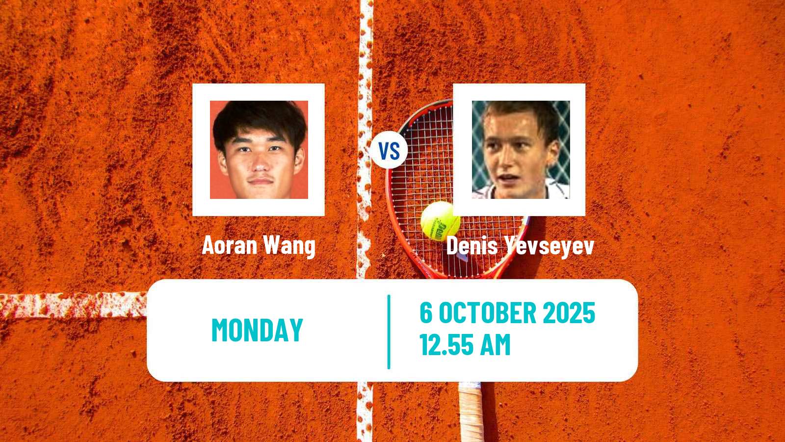 Tennis Jinan Challenger Men Aoran Wang - Denis Yevseyev