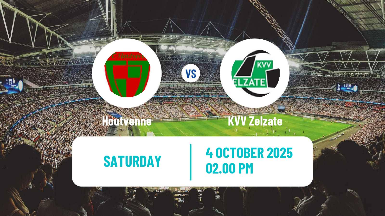 Football Belgian National Division 1 VV Houtvenne - Zelzate