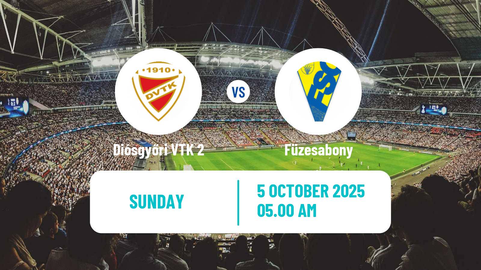 Football Hungarian NB III Northeast Diósgyőri VTK 2 - Füzesabony