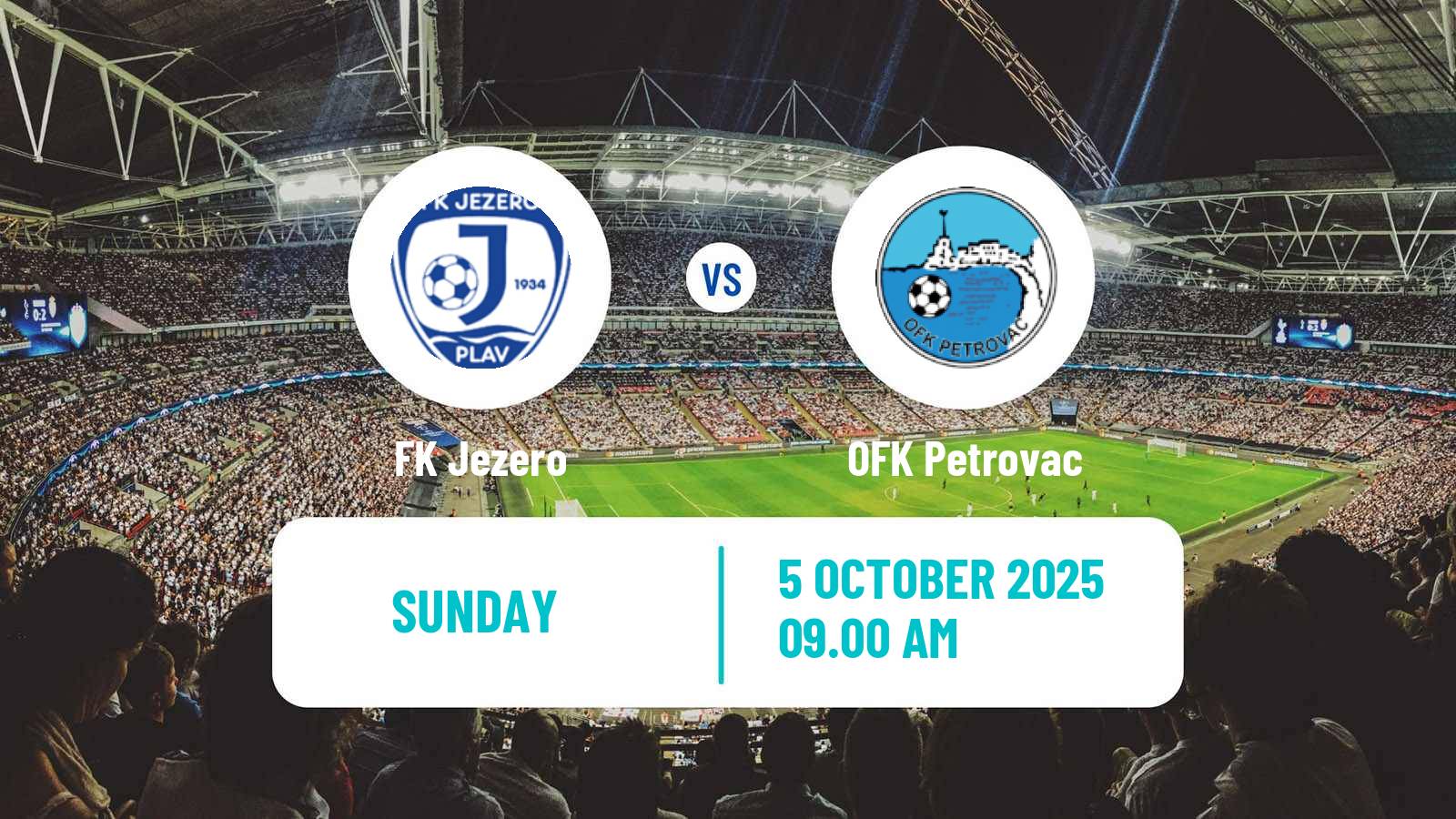 Football Montenegrin First League Jezero - Petrovac