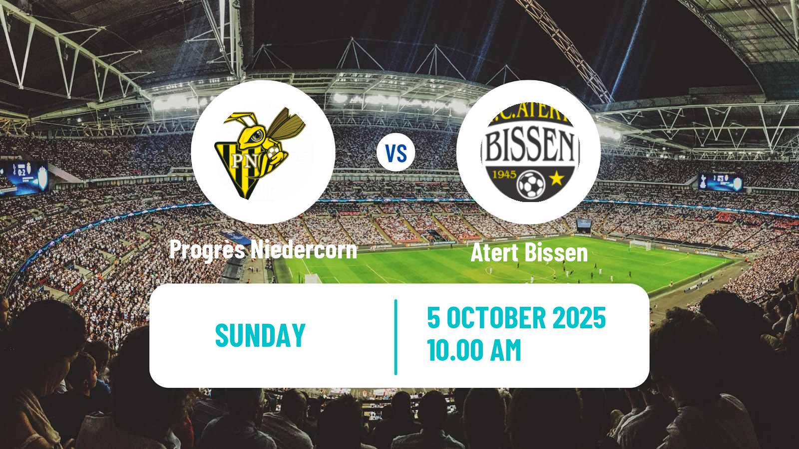 Football Luxembourg National Division Progrès Niedercorn - Atert Bissen