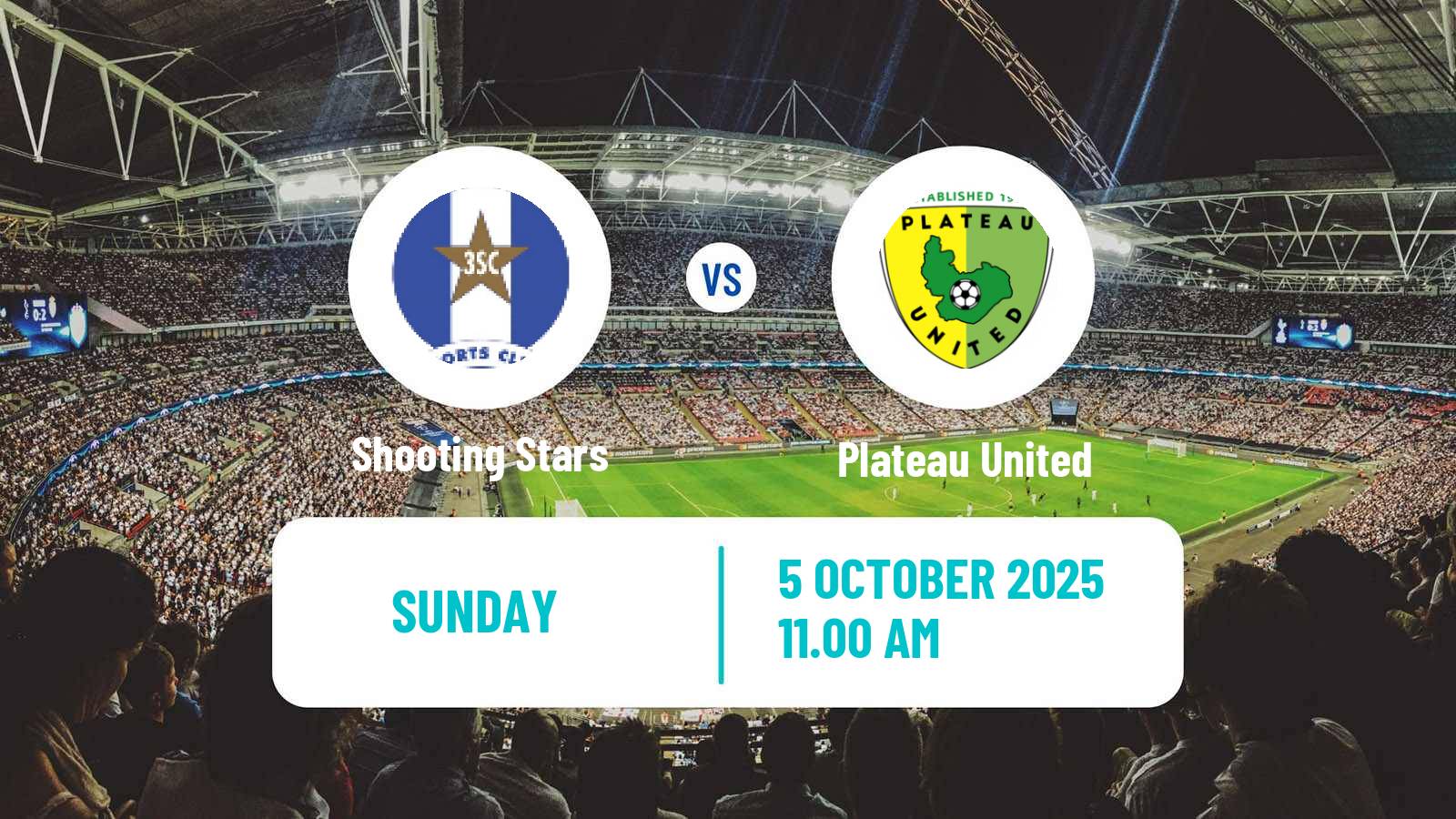Football Nigerian Premier League Shooting Stars - Plateau United