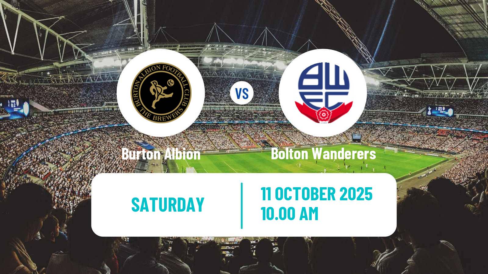 Football English League One Burton Albion - Bolton Wanderers
