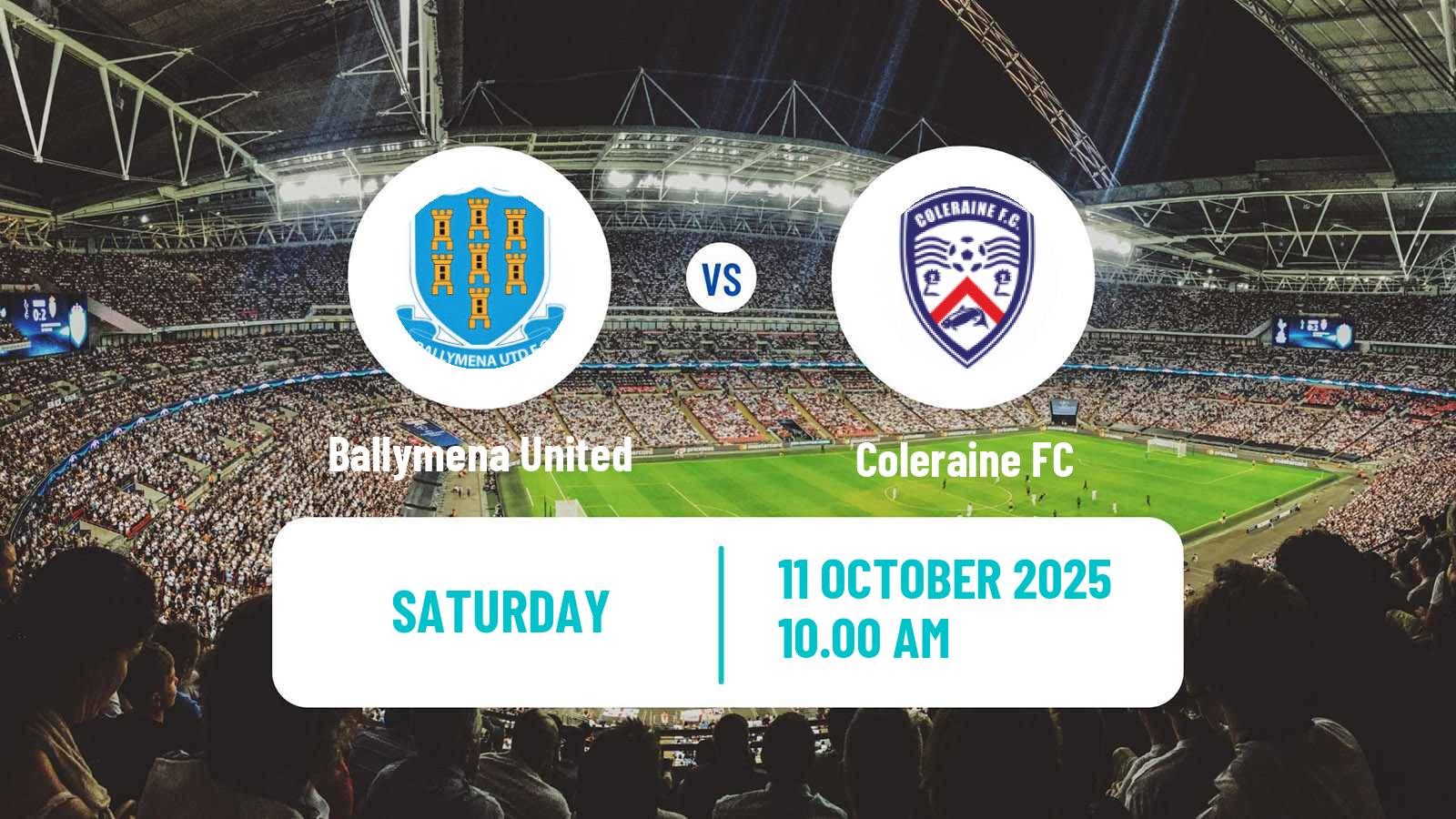 Football Northern Irish Premiership Ballymena United - Coleraine