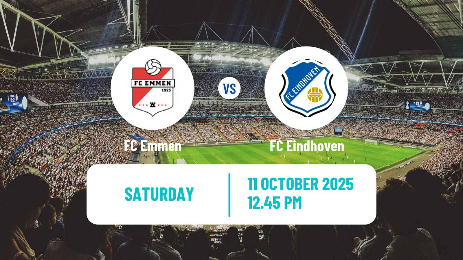 Football Dutch Eerste Divisie Emmen - FC Eindhoven