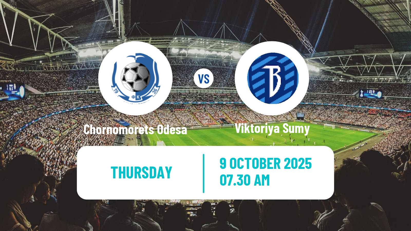 Football Ukrainian Persha Liga Chornomorets Odesa - Viktoriya Sumy