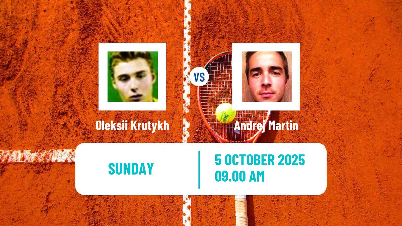 Tennis Valencia Challenger Men Oleksii Krutykh - Andrej Martin