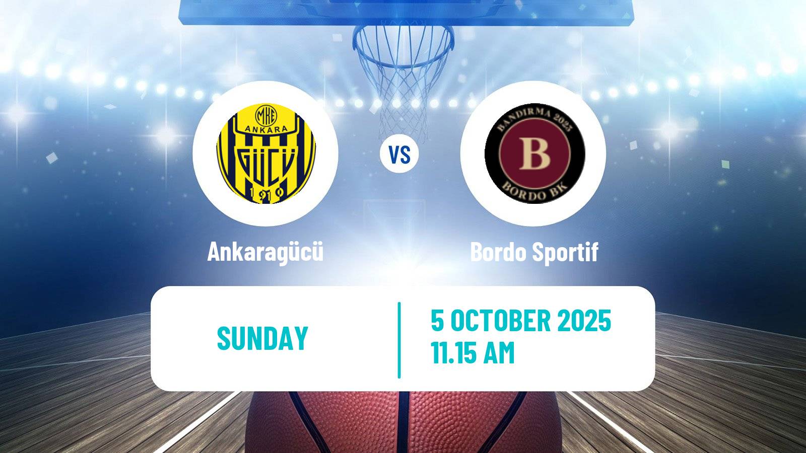 Basketball Turkish TBL Ankaragücü - Bordo Sportif
