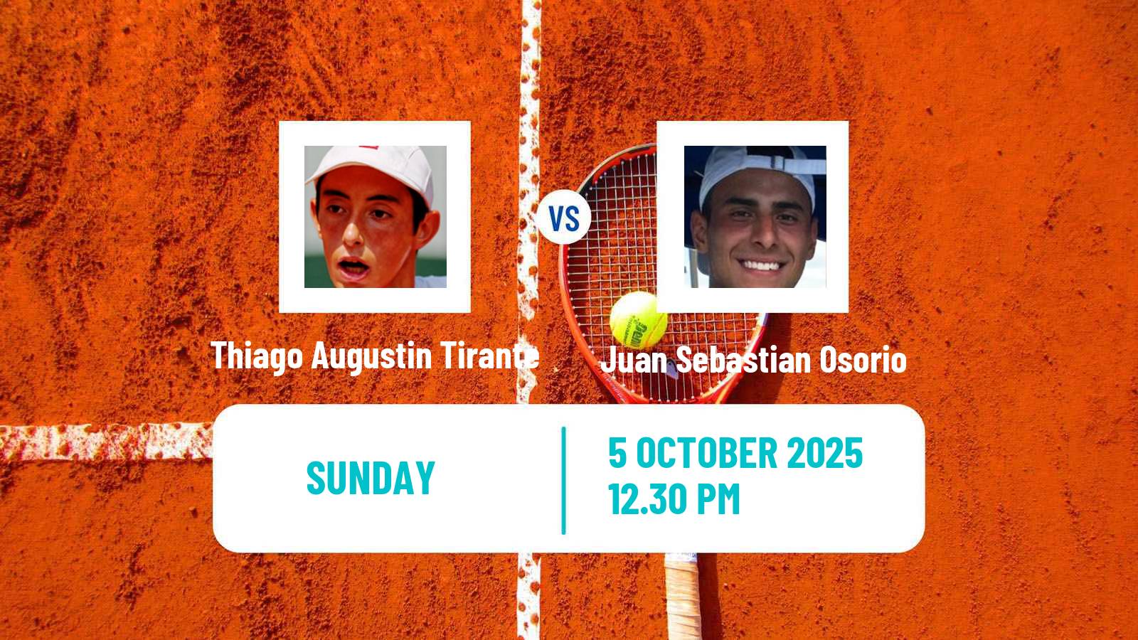 Tennis Cali Challenger Men Thiago Augustin Tirante - Juan Sebastian Osorio